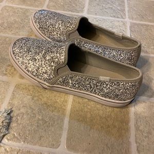 Sparkly slip on keds